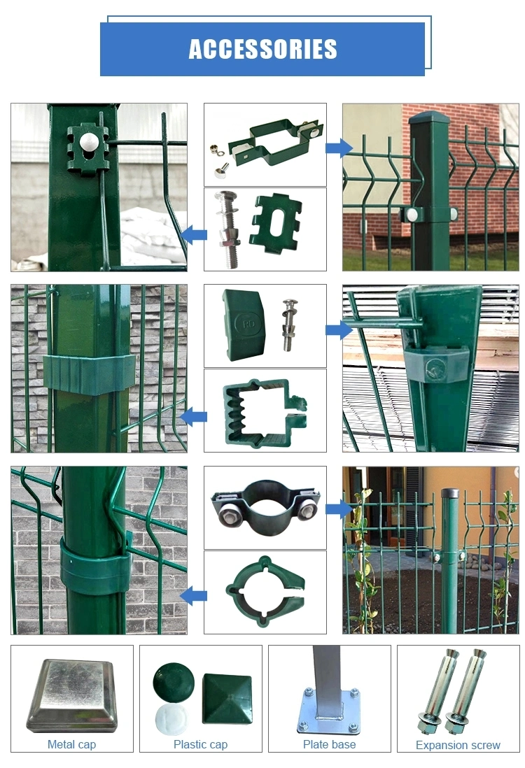 High Quality Farm Garden PVC Coated 3D Folding Welded Wire Mesh Fence