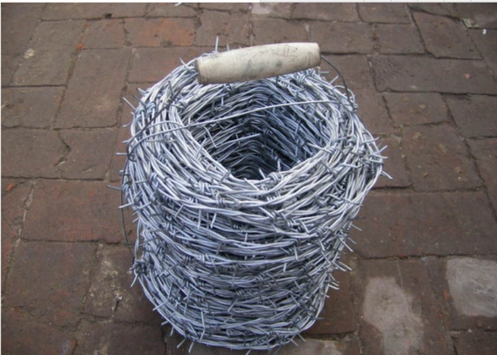 2.0mm * 2.0mm PVC/Plastic Coated Galvanized Barbed Wire