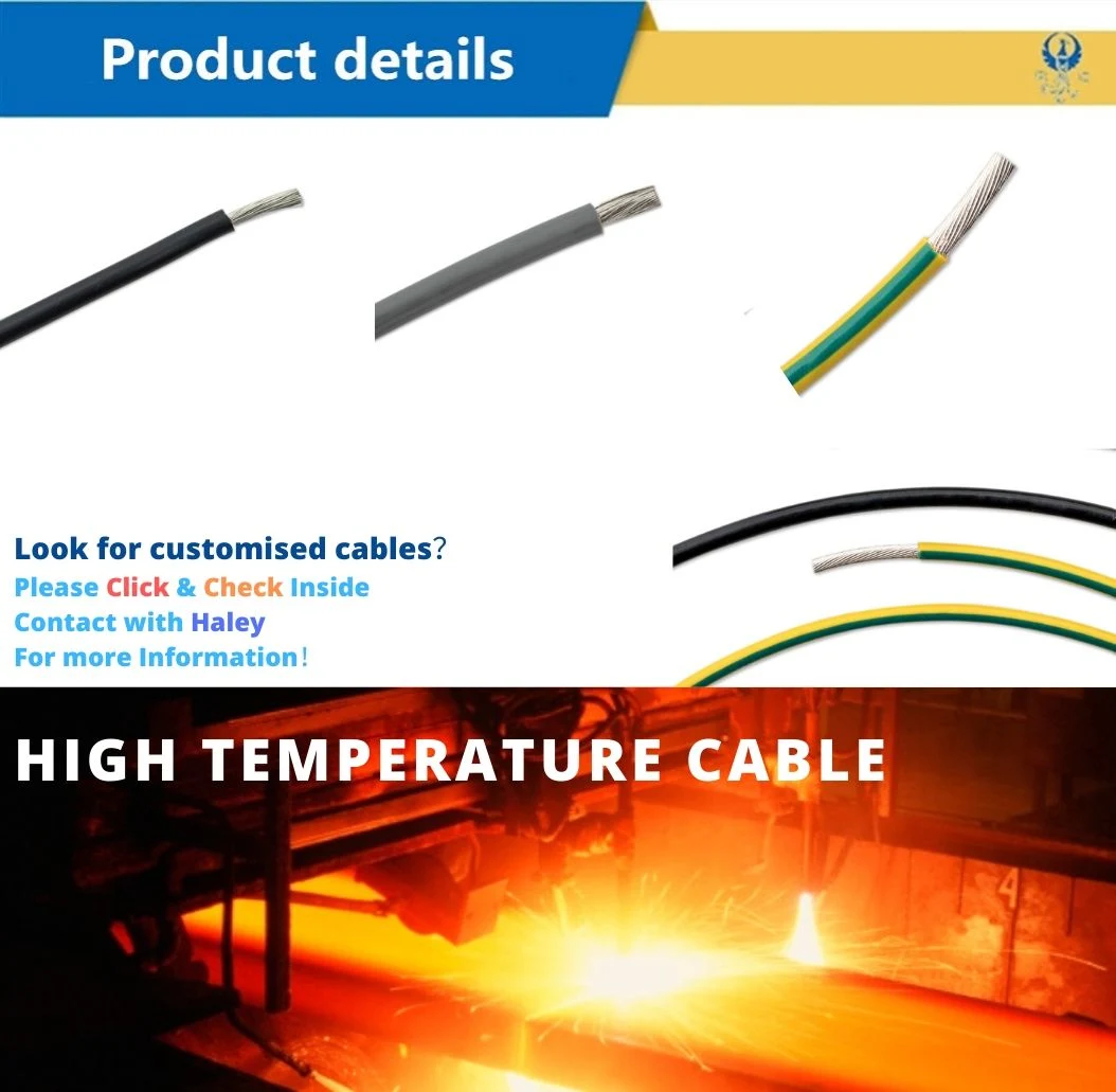 Sif Siaf 2.5mm Silicone Coated Wire Electric Cable for High Temperature Environment