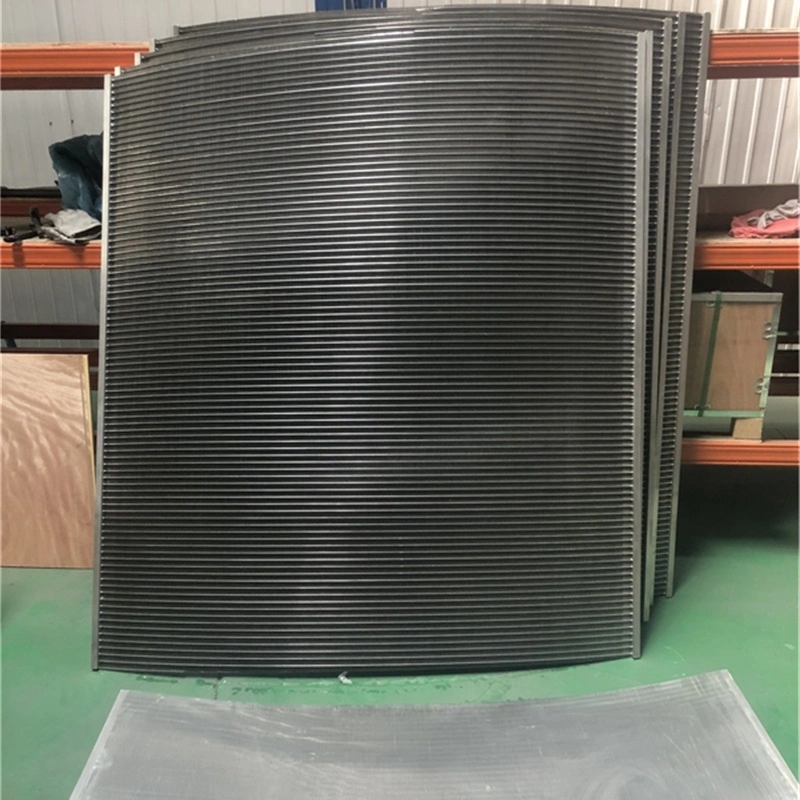 0.2mm 0.5mm 0.7mm 1mm Gap Welded Wedge Wire Screen Johnson Well Pipe Bar Screens Wedge Wire Filter Sieve Bend Screen