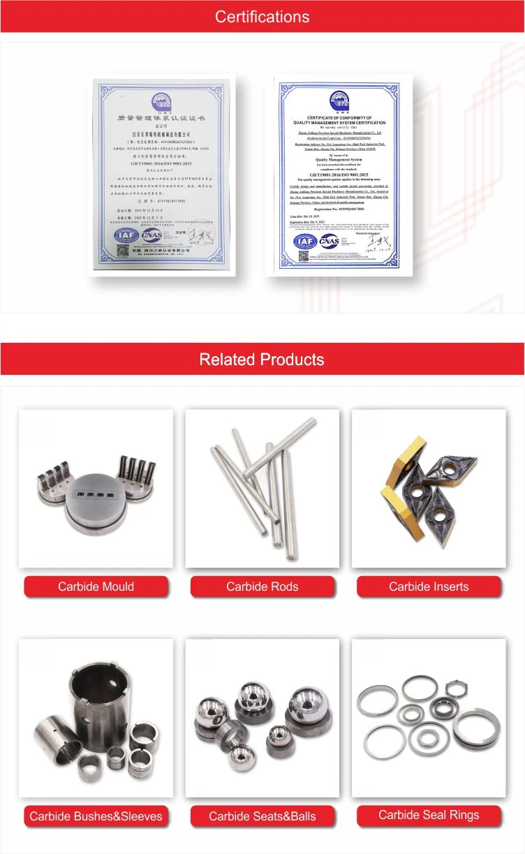 Tungsten Carbide Wire Straightener Dies and Metal Wire Guide Bushes