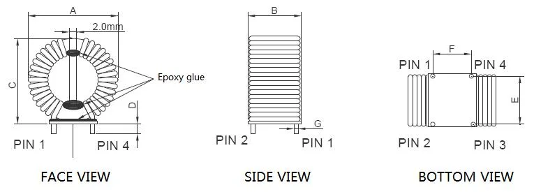 Factory Wholesale Flat Wire Winding Coil Iron Core Inductor T Type Winding Wire Power Inductor