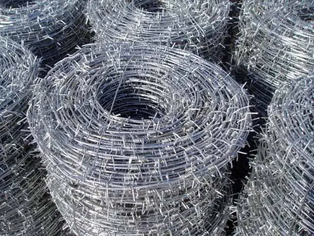 Galvanized /PVC Coated Barbed Wire Bwg 12/14/16 for Prison Security Fence