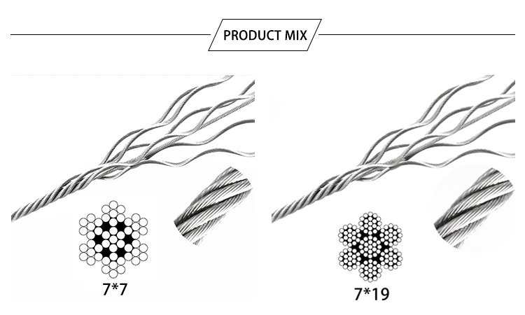 Galvanized Steel Wire Rope 6*7+Iws/FC 3mm 8mm 10mm