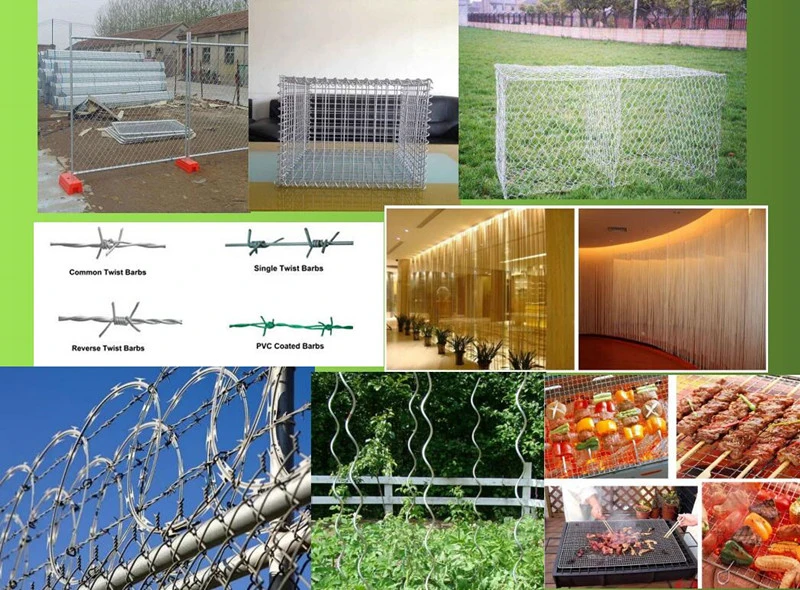 Ornamental Double Loop Wire Garden Fence /Double Wire Mesh Fence