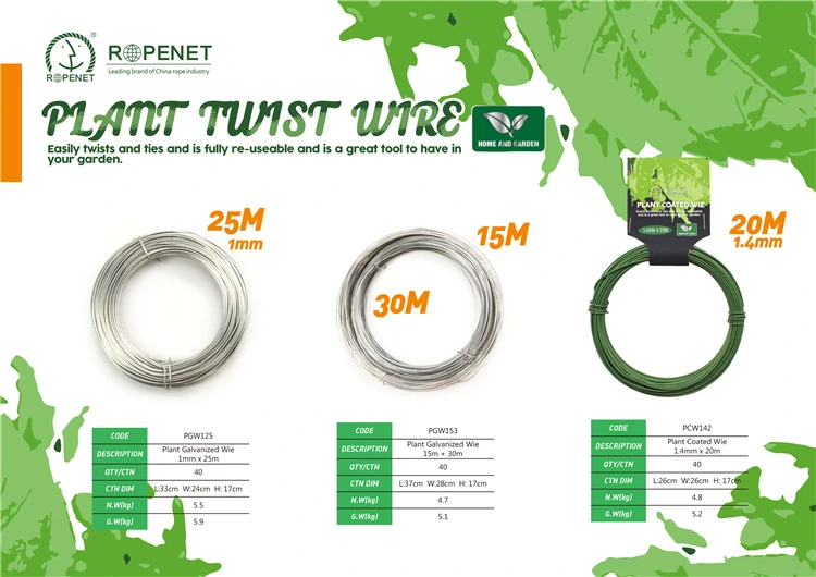 Garden Wire Green PVC Coated with Competitive Price