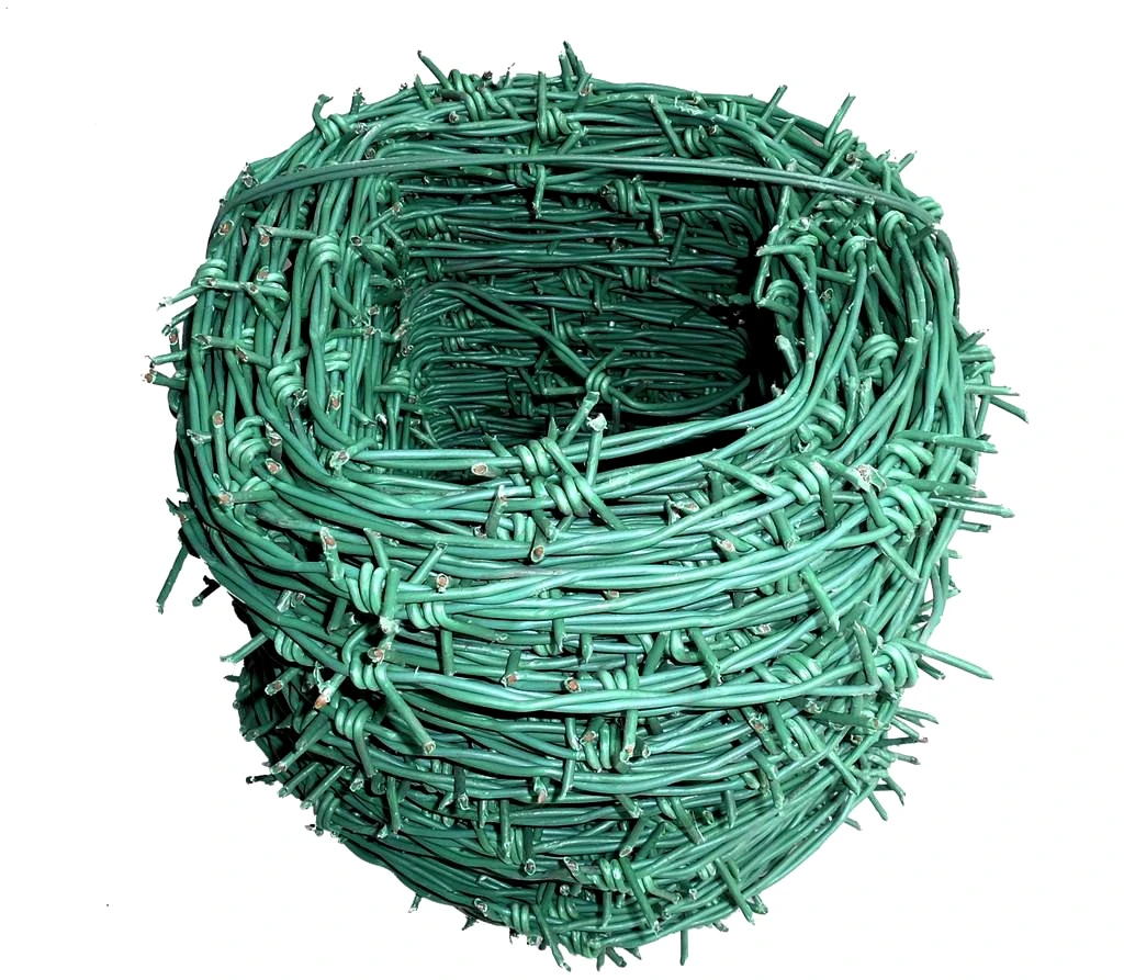 Cheap Plastic Barb Wire Fence Bulk PVC Coated Barbed Wire