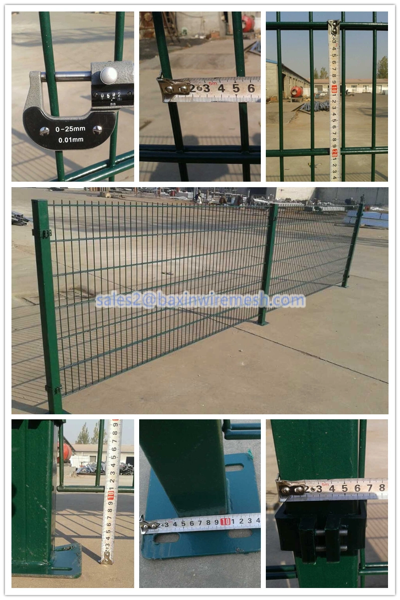 Double Wire Fence Galvanized Welded Wire Mesh Fence Panel