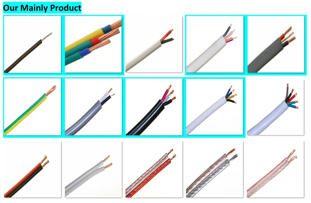 Flexible Wire Rvv 3*2.5 PVC Insulated 3 Core 2.5mm Flexible Wire