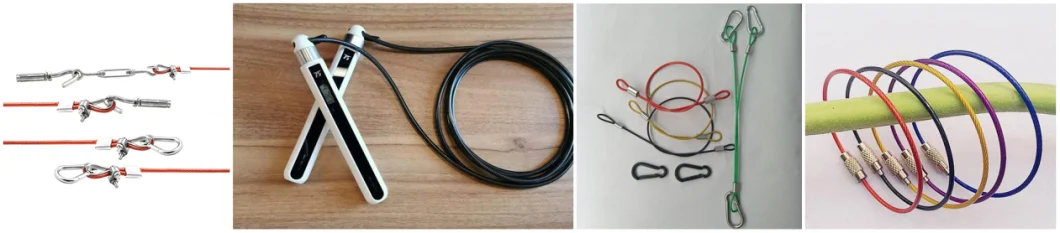 Customized Diameter Color PVC Plastic Coated Steel Wire Rope