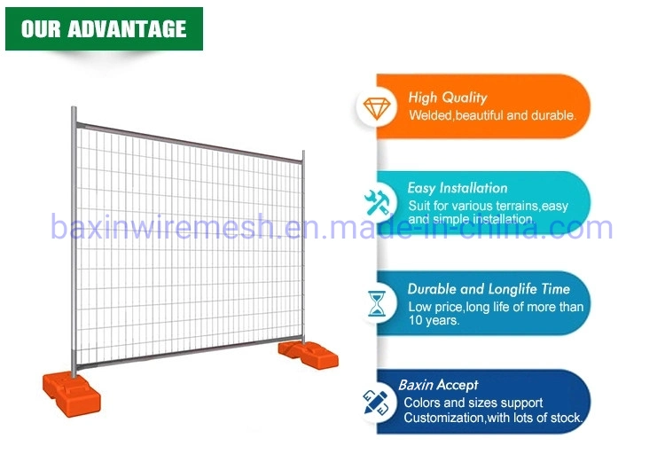 Austrilia Hot Dipped Galvanized Wire Mesh Portable Temporary Fence