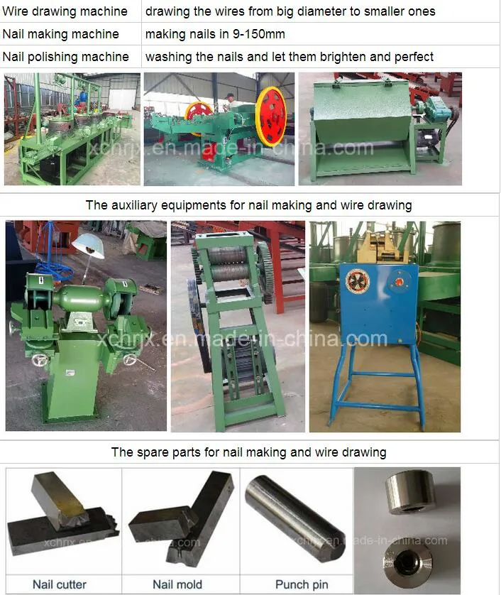 Automatic Nail Making Machine to Make Nails/Wire Steel Iron Nail Machine