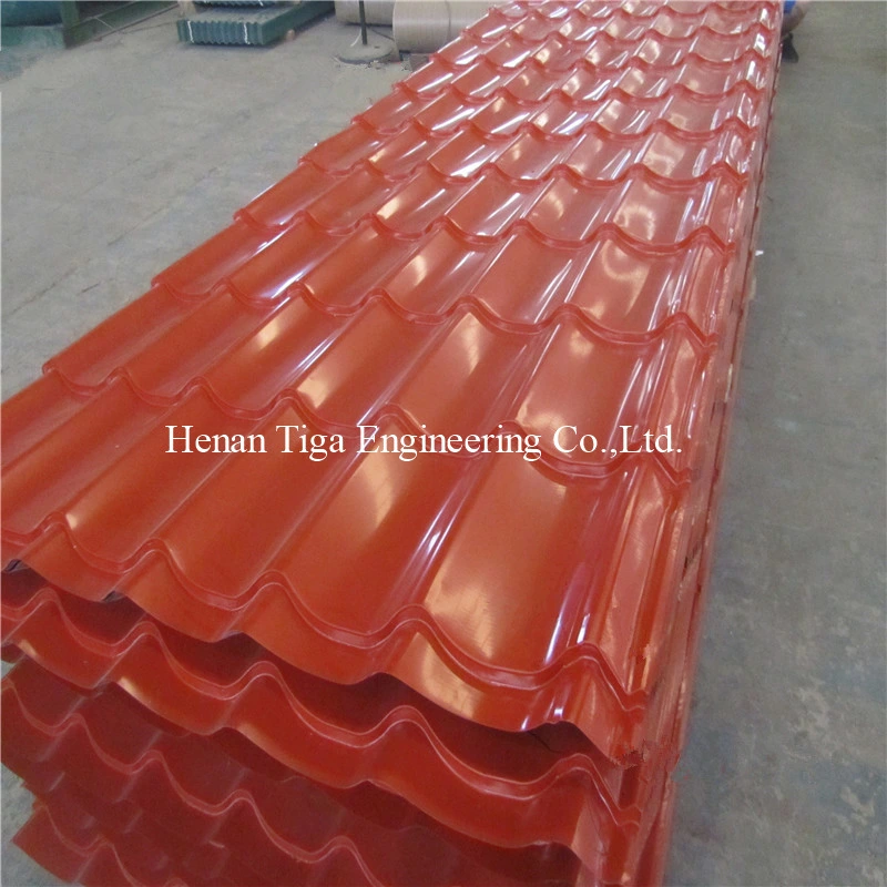 Metal Building Materials Step Profile Glazed Prepainted Roof Fence Panels