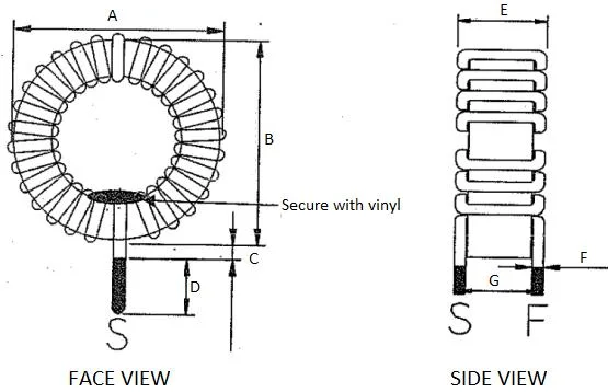 Copper Wire Coil / Flat Wire/ Copper Coil Automatic Aire Core Coil Inductor