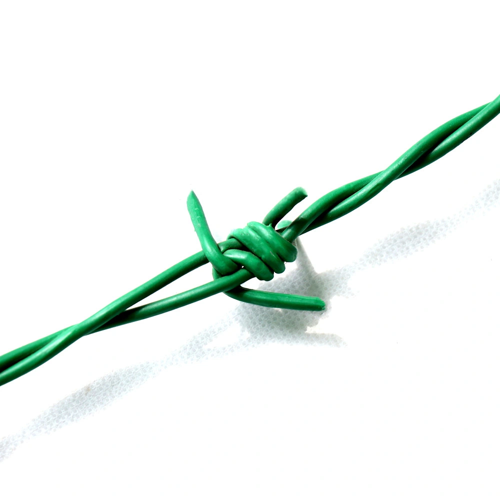 The Green Coated Barbed Wire with Cheap Price in Guangzhou