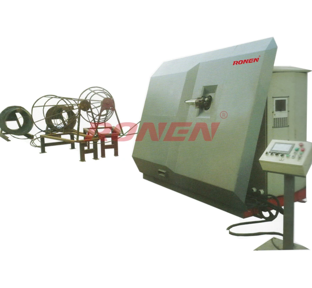 High Efficiency Cutting / Bending Auto PLC CNC Wire Stirrup Rebar Bending Machine Supplier