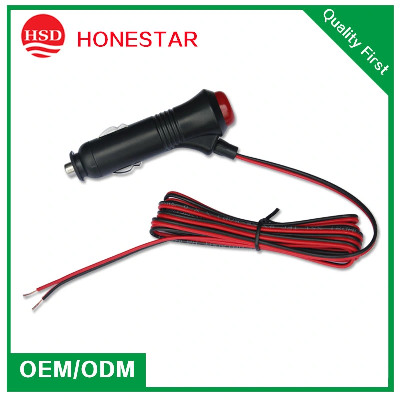 Auto Accessories Cigarette Lighter Plug with Red Black Wire