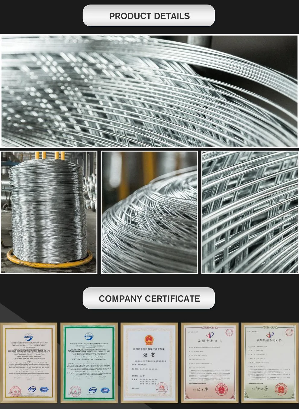 High Tension Low Carbon 4.0mm Diameter Gi Steel Wire Q195 Hot Dipped Galvanized Steel Wire