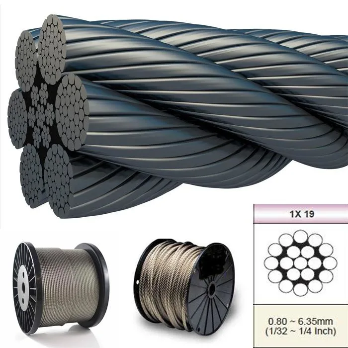 1X19 7X7 7X19 Steel Rope Multi Stranded Steel Wire Rope, Wire Rope, Galvanized Steel Wire Rope