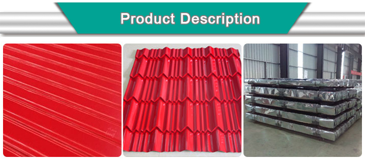 PPGI Color 20 Gauge Gi Corrugated Roofing Sheet