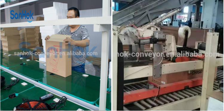 Sanhok Chain Conveyor Aluminum Automatic Induction Cooker Stove Assembly Line Including Aging Line