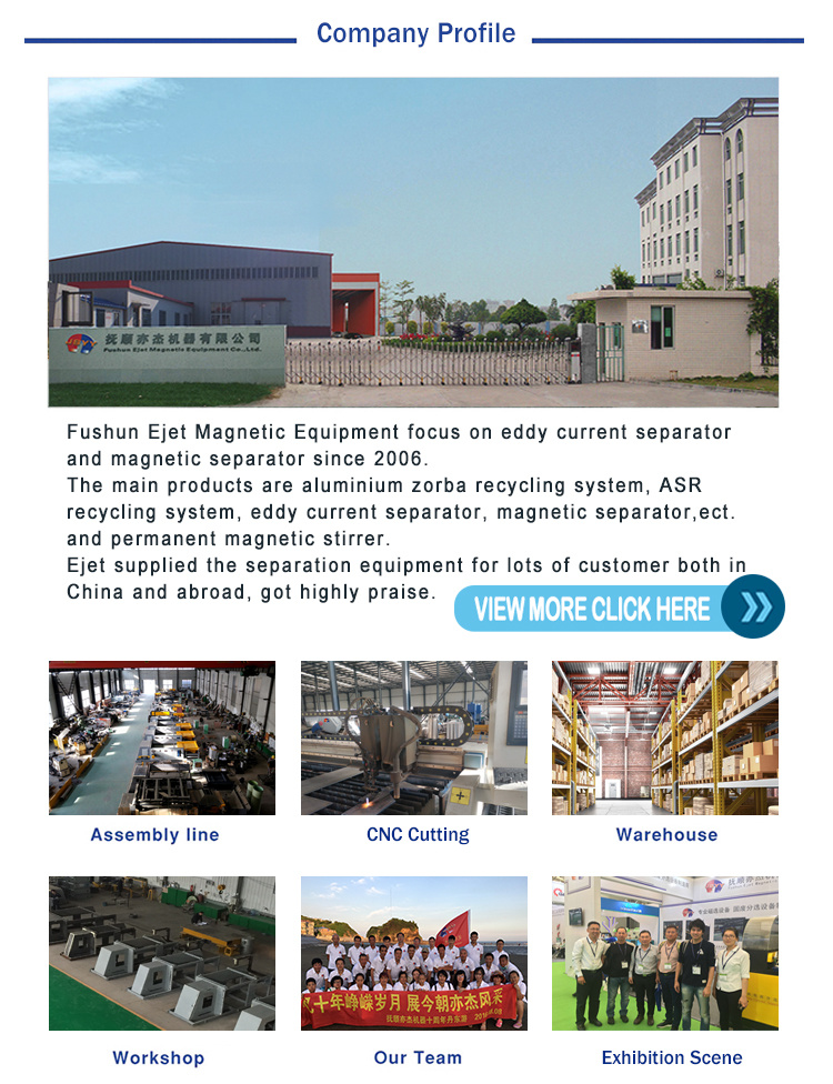 Self Cleaning Iron Magnetic Oxides Conveyor Belts Separator