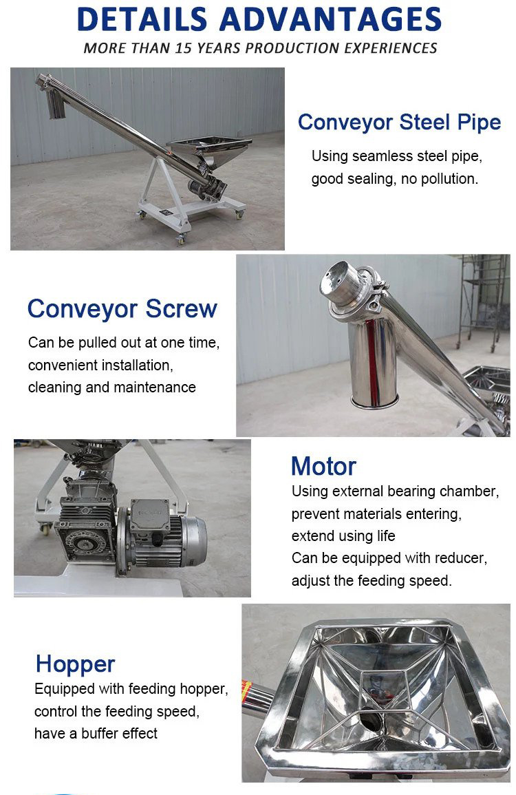 Screw Conveyor/Auger Conveyor/Tubular Screw Conveyor for Ammonium Dust