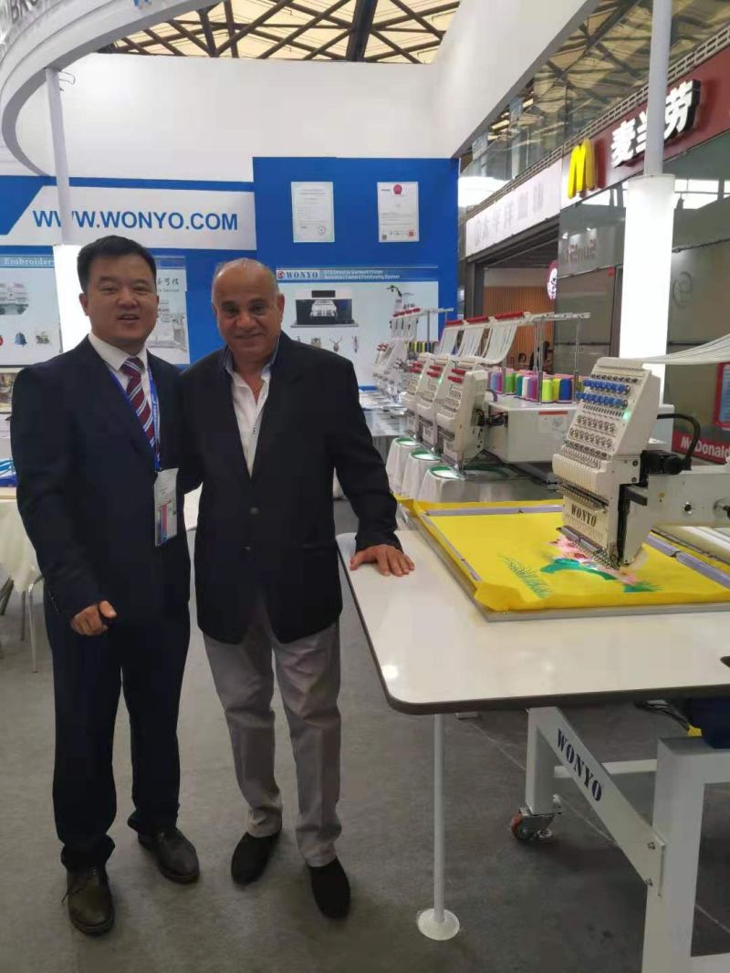 China Computerized 2 Head Sewing and Computer Embroidery Machine