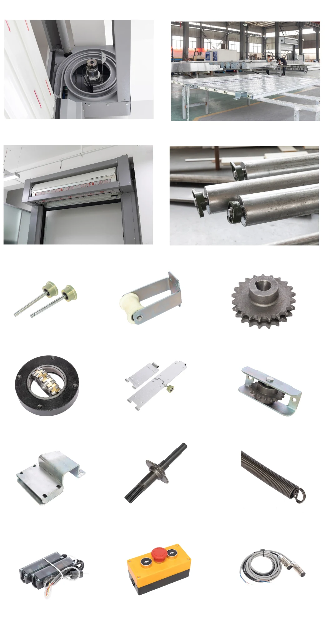 China Electric Track Garage Door Interior Fast High Speed Rolling Door High Speed Spiral Rolling Door