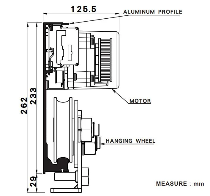 Sliding Door Operator for Industrial Heavy Door