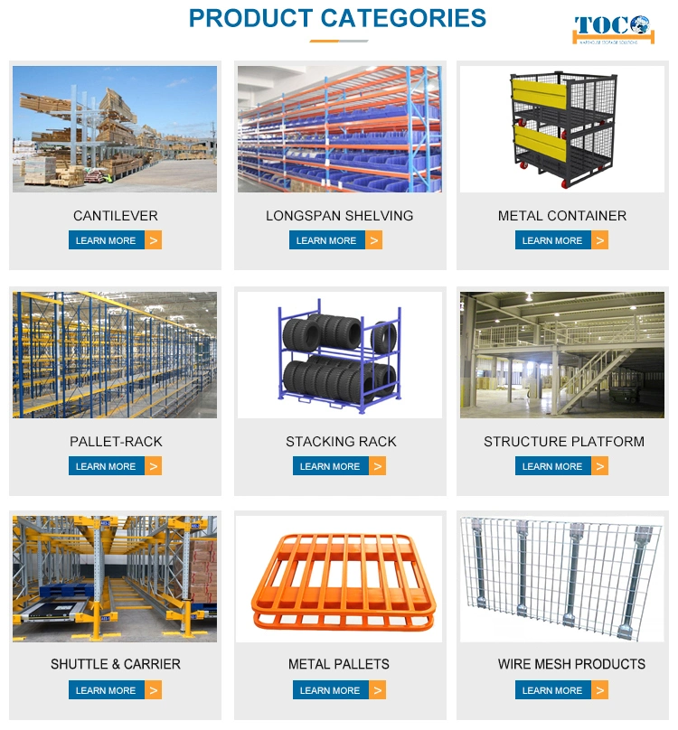 Durable Metal Window Door Collapsible Pallet Stacking Equipment with Wheels