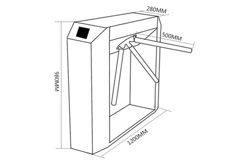 Semi-Automatic Three Rollers Tripod Turnstile with Access Controller/Opening Gate/Opening Door