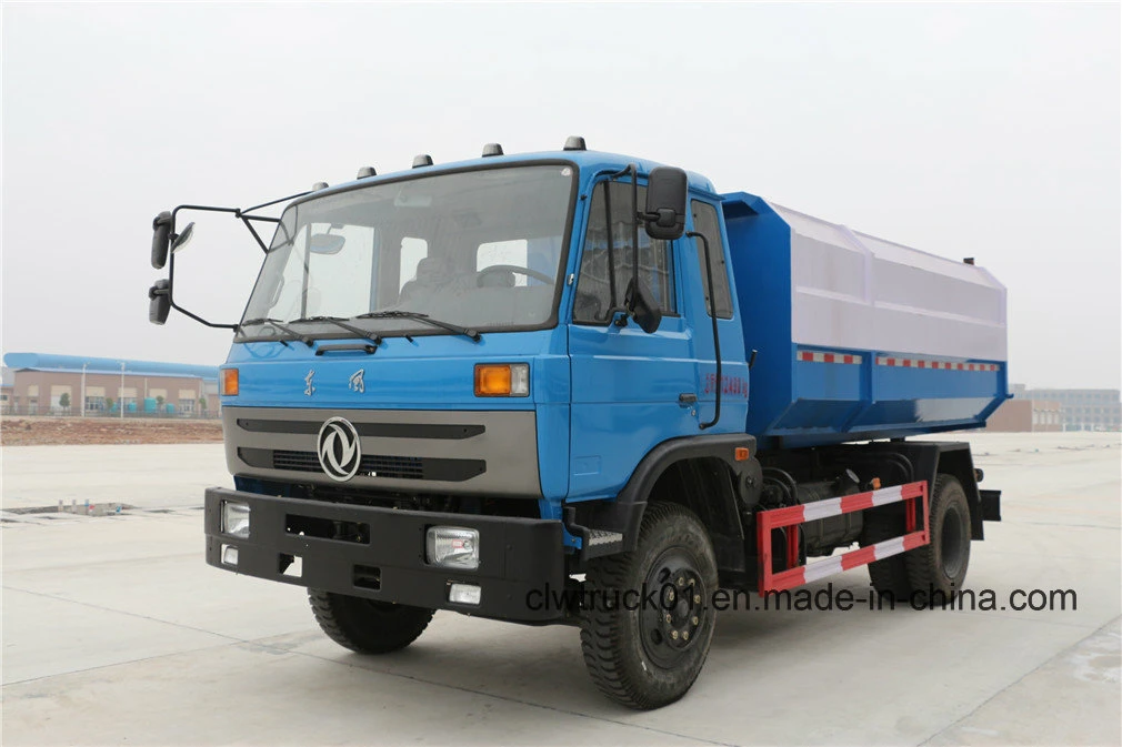 Side Loader Dongfeng 6 Wheel 8m3 Hanging Bucket Garbage Truck