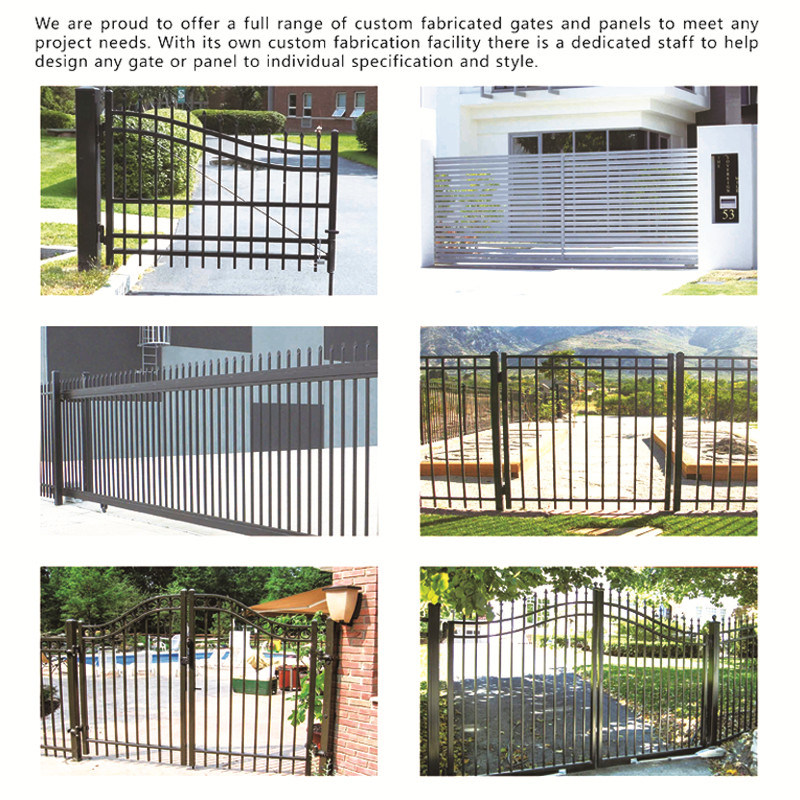 Garden Security Fence Aluminum Fencing Panel Aluminum Fence Slats for Chain Link Fence with Gates