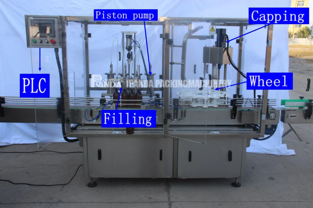 Automatic Linear Type Syrup Filling and Capping Machine/Syrup Filling Line