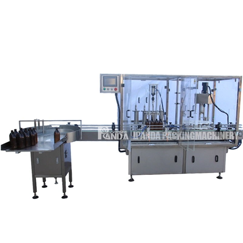 Automatic Linear Type Syrup Filling and Capping Machine/Syrup Filling Line