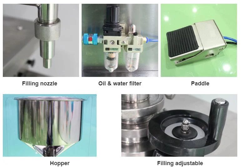 Liquid Paste Semi Auto Filling Machine Precision CNC Parts/Vial Powder Filling Machine