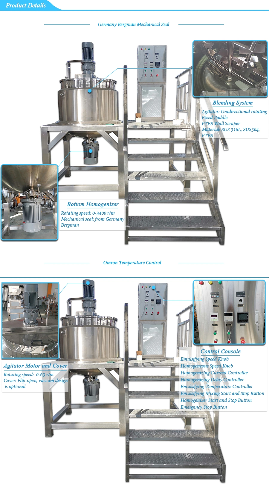 Soap Mixer Making Machine Detergent Powder Making Machine for Sale