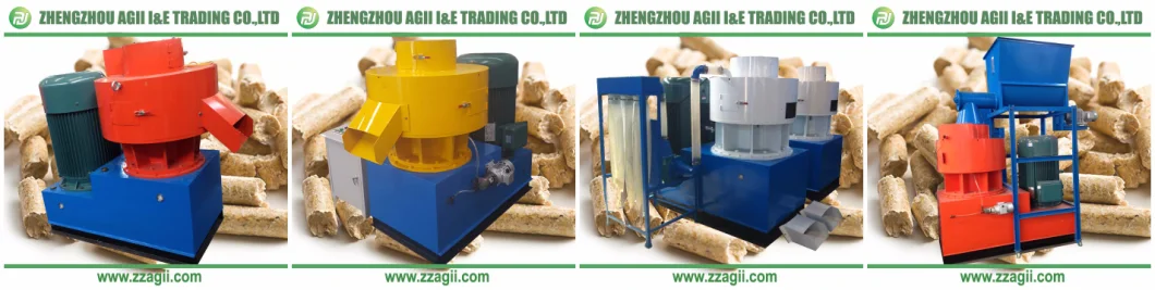 Ce SGS Approved 1t 4 T/H Vertical Ring Die Pellet Mill Wood Pellet Mill Machine