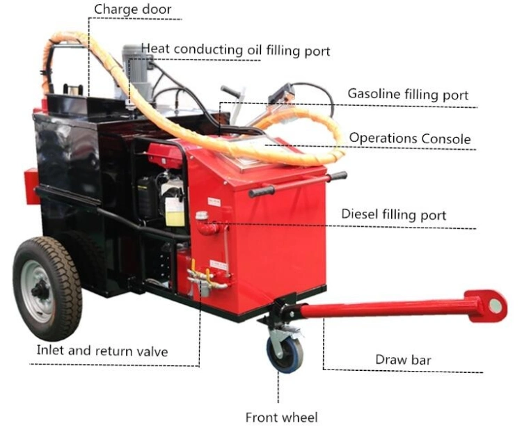 Bitumen Pothole Patching Machine Heating Asphalt Spraying Machine