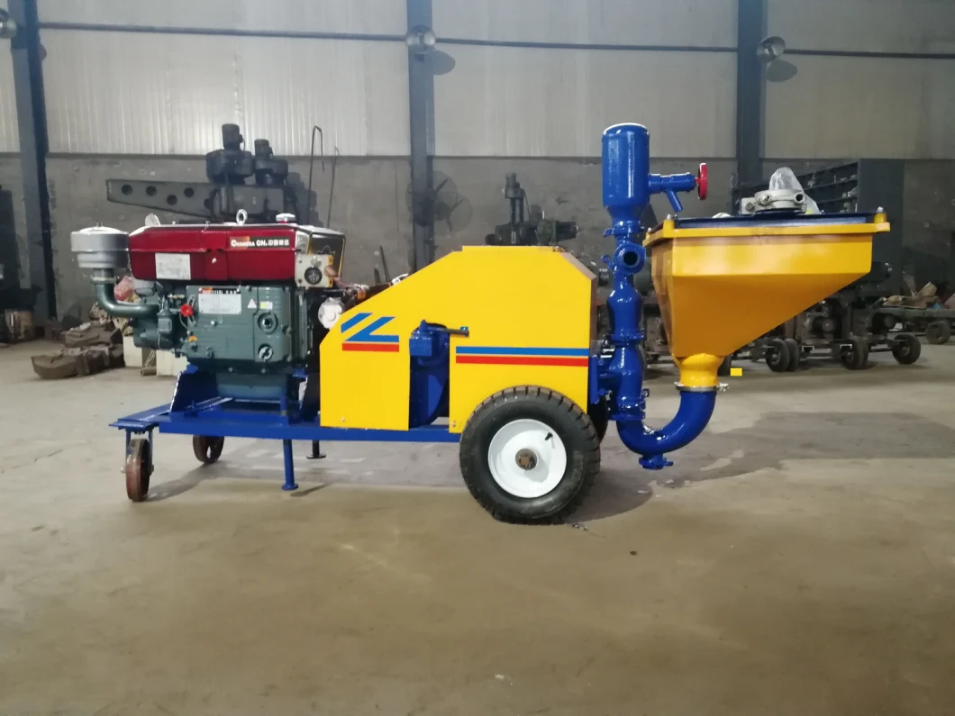 Cement Mortar Concrete Spraying Pump Machine and Spreading Equipment