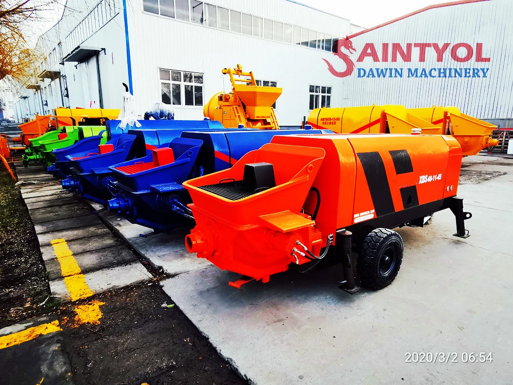 Saintyol Dawin Machinery Stationary Fixed Concrete Batching Plant Mobile Concrete Batching Plant