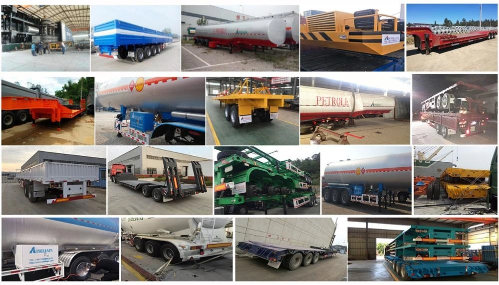 13.5m Long 3-Line-6-Axle Low Bed Truck Trailer 100ton