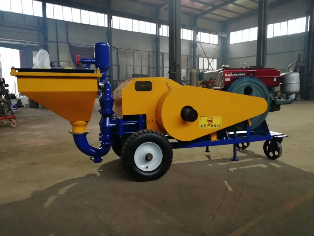 Cement Mortar Concrete Spraying Pump Machine and Spreading Equipment