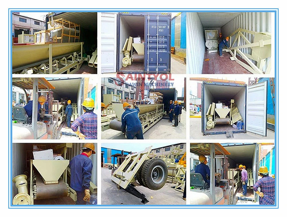 Saintyol Dawin Machinery Stationary Fixed Concrete Batching Plant Mobile Concrete Batching Plant