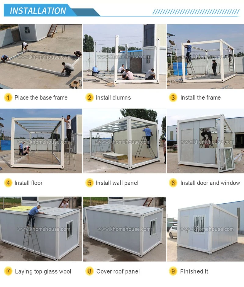 20 FT Portable Drilling Housing Movable Container Worker Living Cabins