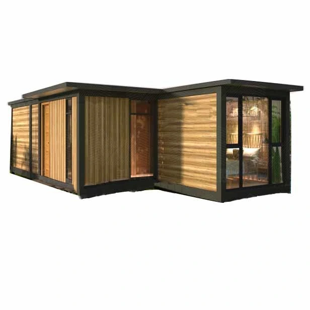 Eco Friendly Steel Structure Portable Prefabricated Modular Luxury Container House Prefab Office Luxury Wood Villa Home