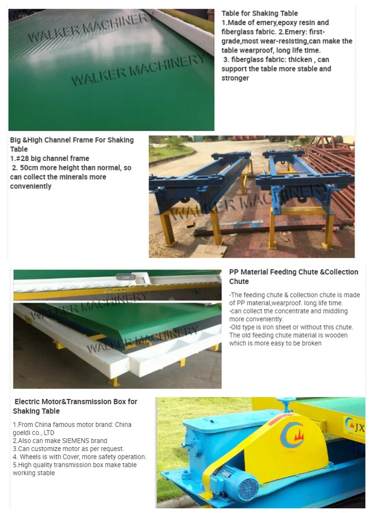 Alluvial Gold Mining Concentrator Vibrating Shaking Table Vibrating Table