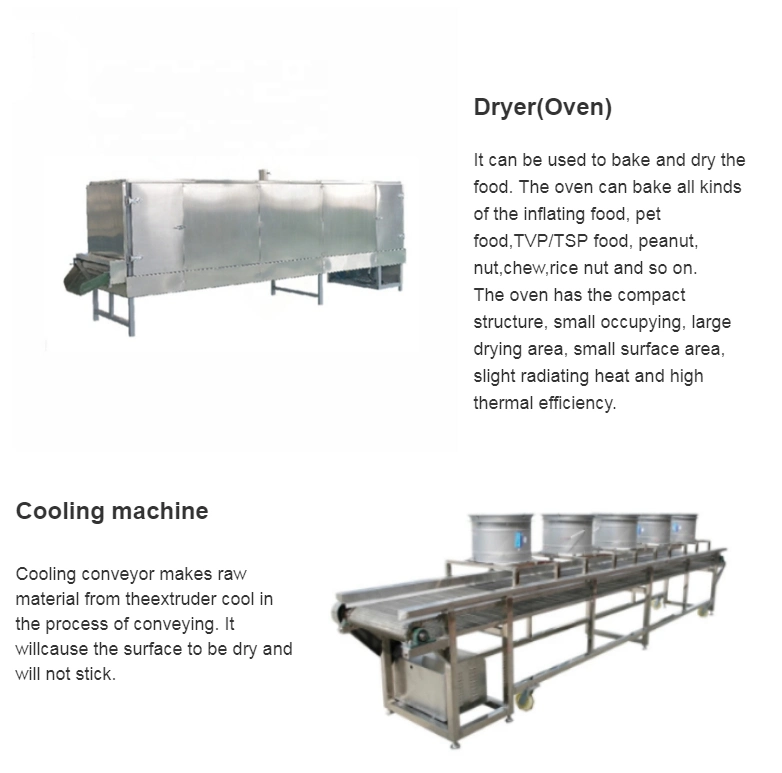 Soya Chunks Vegetable Protein Textured Vegetable Protein Extruder Making Machine