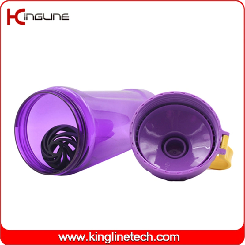 800ml protein shaker plastic blender water bottle with mixer ball (KL-7098)